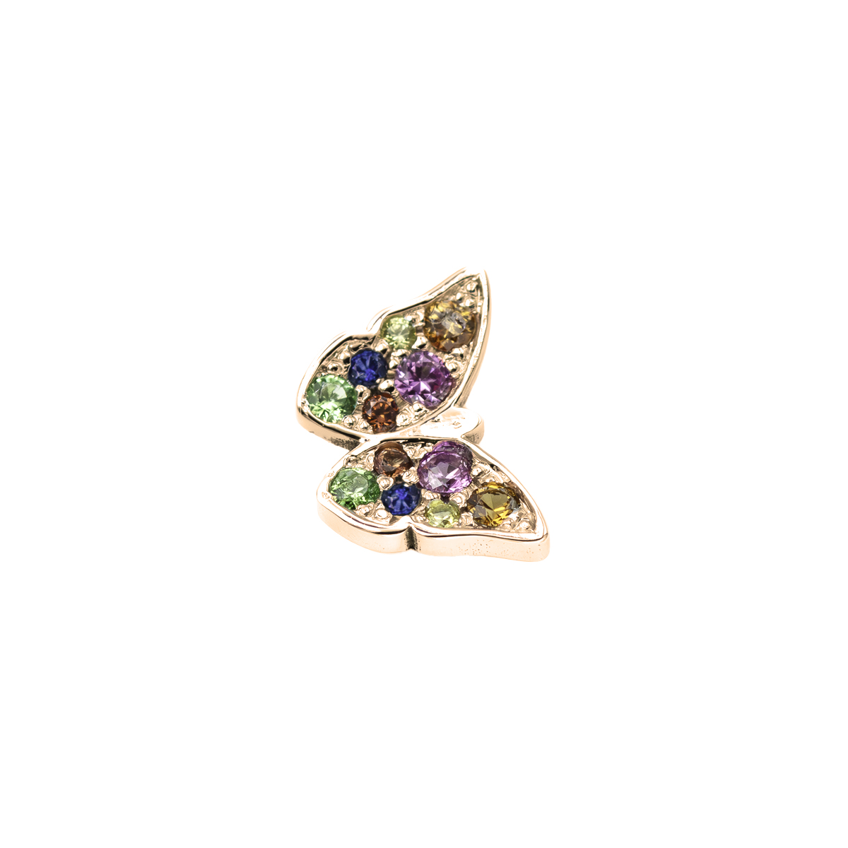Gem papillon en or rose